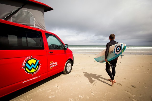 Surfing and Camping in Kerry Ireland